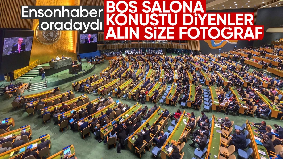 Cumhurbaşkanı Erdoğan boş salona konuştu yalanını çürüten fotoğraf