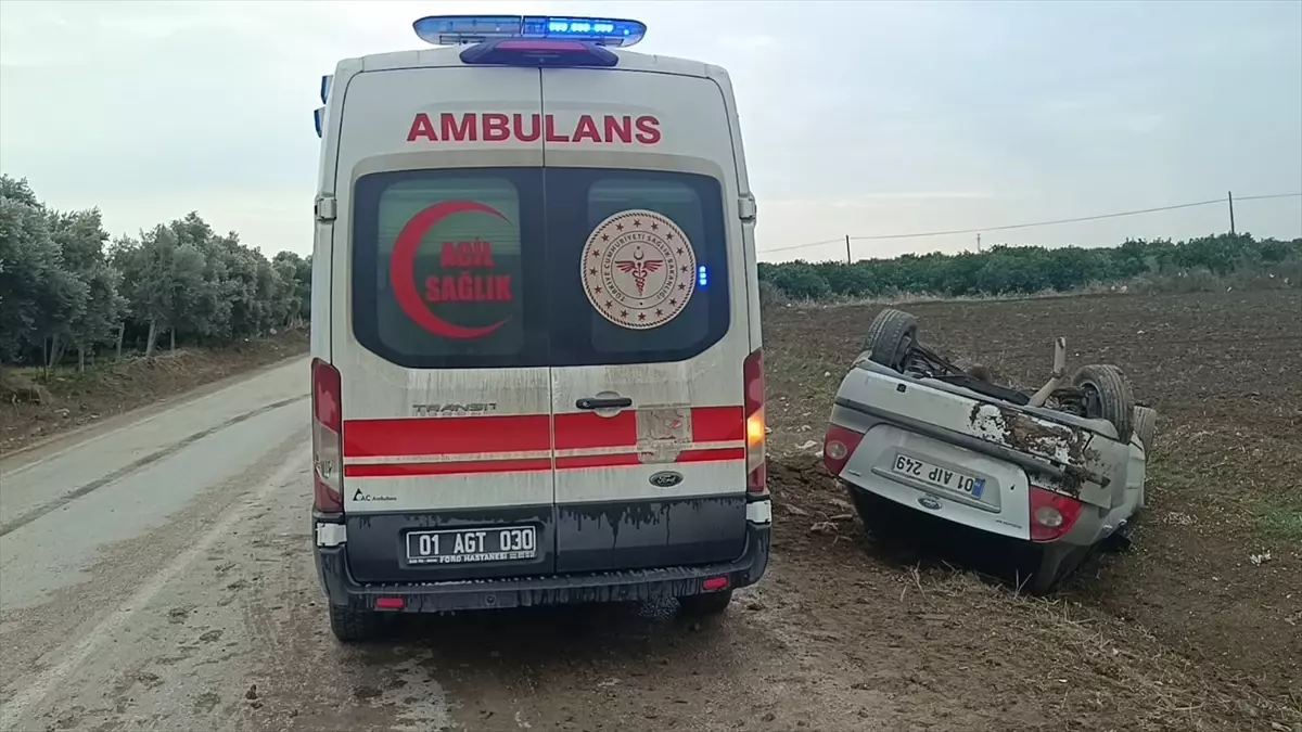 Kozan’da Trafik Kazası: Sürücü Yaralandı