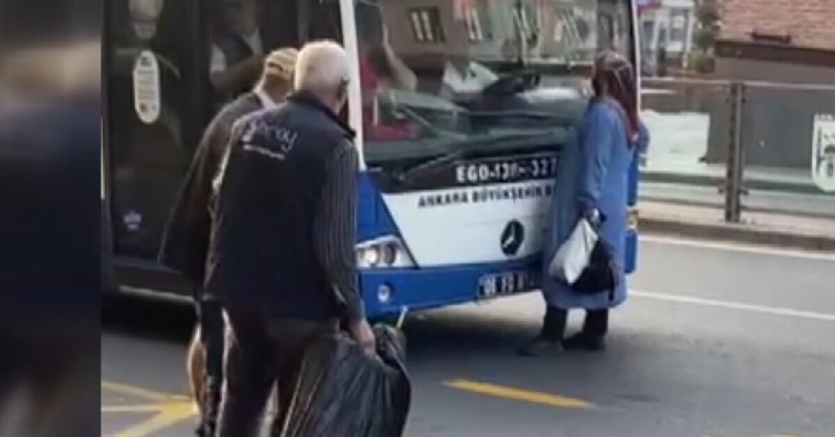 Otobüse binmek için elinden geleni yaptı